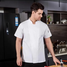 D23-5026 Breathable Solid Color Chef Coat