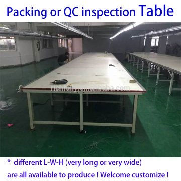 Large Woodworking Bench for inspection and packing