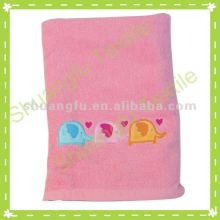 100%cotton cartoon embroidery child blanket Towels