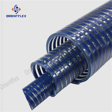 Spiral reinforced flexible suction hose