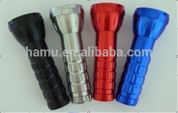 Colorful concavo-convex aluminum flashlights