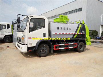 Dongfeng 5cbm Kitchen Garbage Trucks