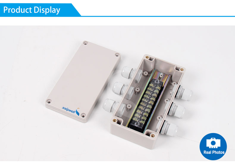 SAIP/SAIPWELL 80*160*55 IP66 ABS Enclosures waterproof junction box with cable gland