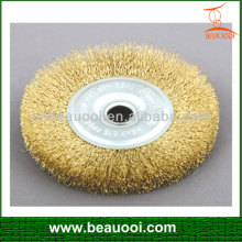 twist brass circular wire brush