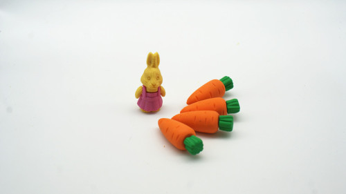 Bunny with Radish Eraser