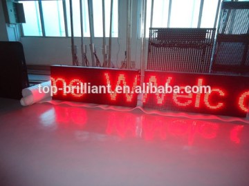 single red color led sign