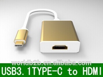 USB 3.1 Type C (USB-C) Male to HDMI1080P Adapter for The New MacBook 12 inch