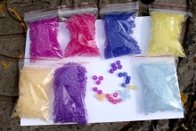 Solar Bead UV Bead Colour Change in Sunshine