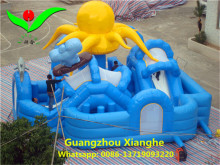 Octopus kids inflatable fun park amusement 8.5x8.5x4.8m