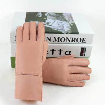 high quality sheepskin warm women winter glove