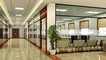 2016 new products office partition wall with plastic bamboo decoration