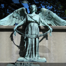 Yard decoration metal garden sculpture angel statues