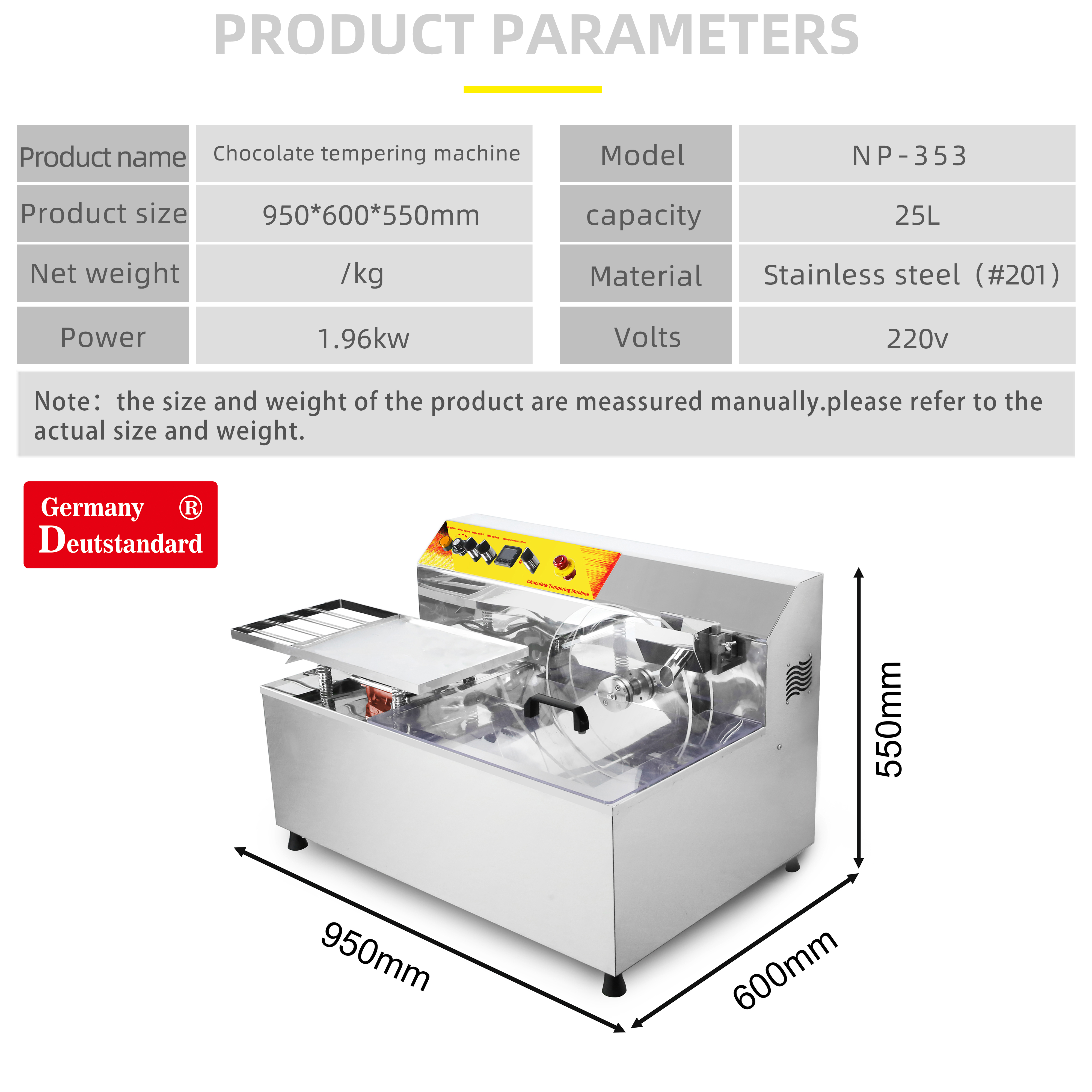 Chocolate Tempering Machine