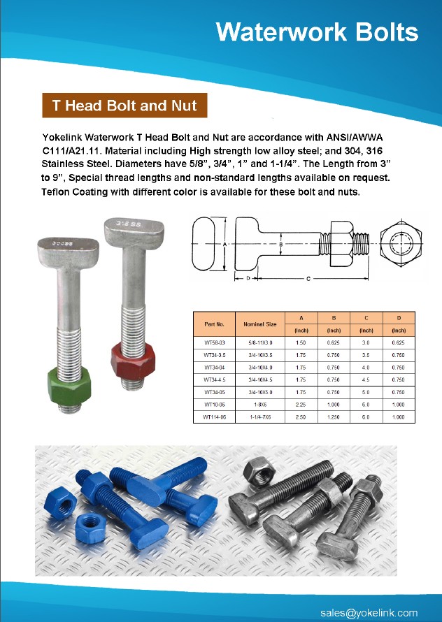 Yokelink T csavar Yokelink T bolt