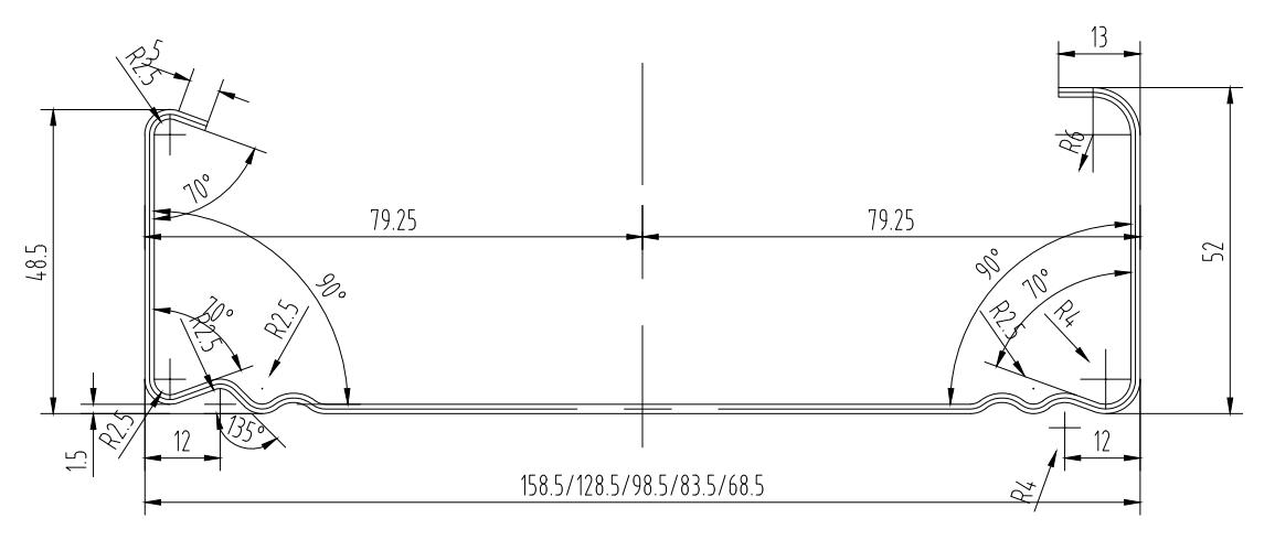 racking beam C profile