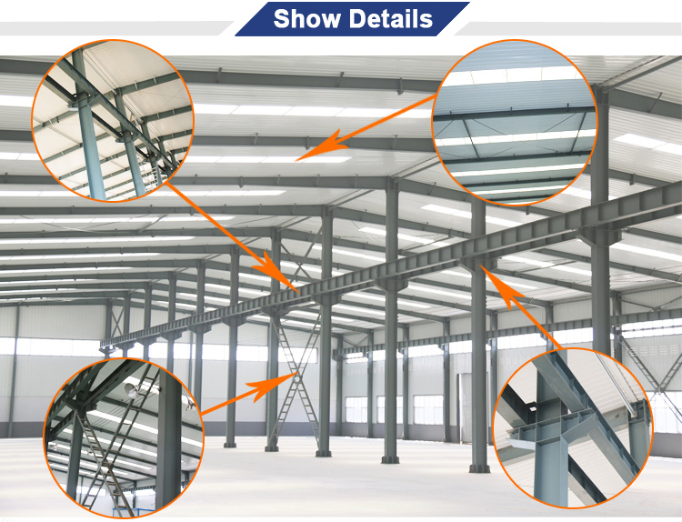 Cost-effetive Customized Design Large Span Industrial Insulated Engineered Steel Structure Warehouse