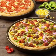 Rk Bakeware China-Rectangle Hard Coat Perforated Thin Crust Aluminium Pizza Mould