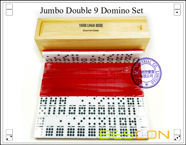 Jumbo Double 9 Domino Set