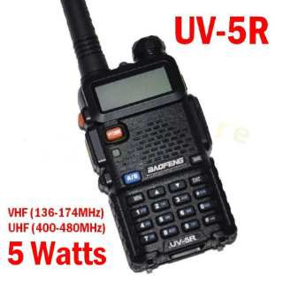 Baofeng UV-5R 2 Way VHF UHF Radio, Handheld HF Radio, 5W Handheld Radio