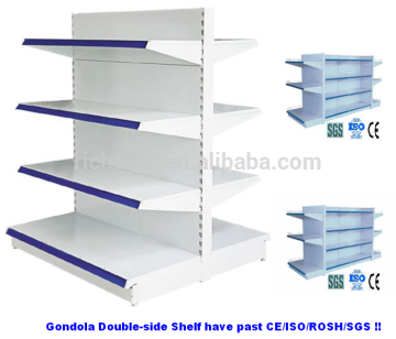 Gondola supermarket shelf, metallic used supermarket shelves
