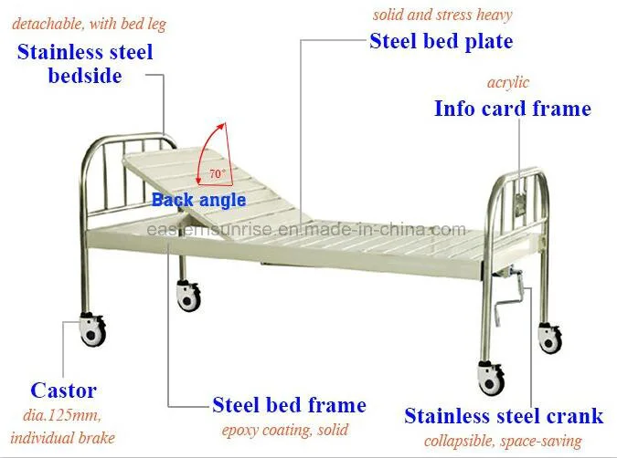 Hospital Use Cheap Price Metal Bed