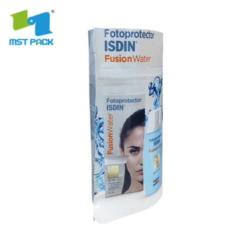 Skincare Heat Seal Laminated Packaging Ziplock Doypack