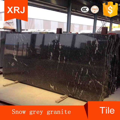 snow grey granite surface plate with white veins