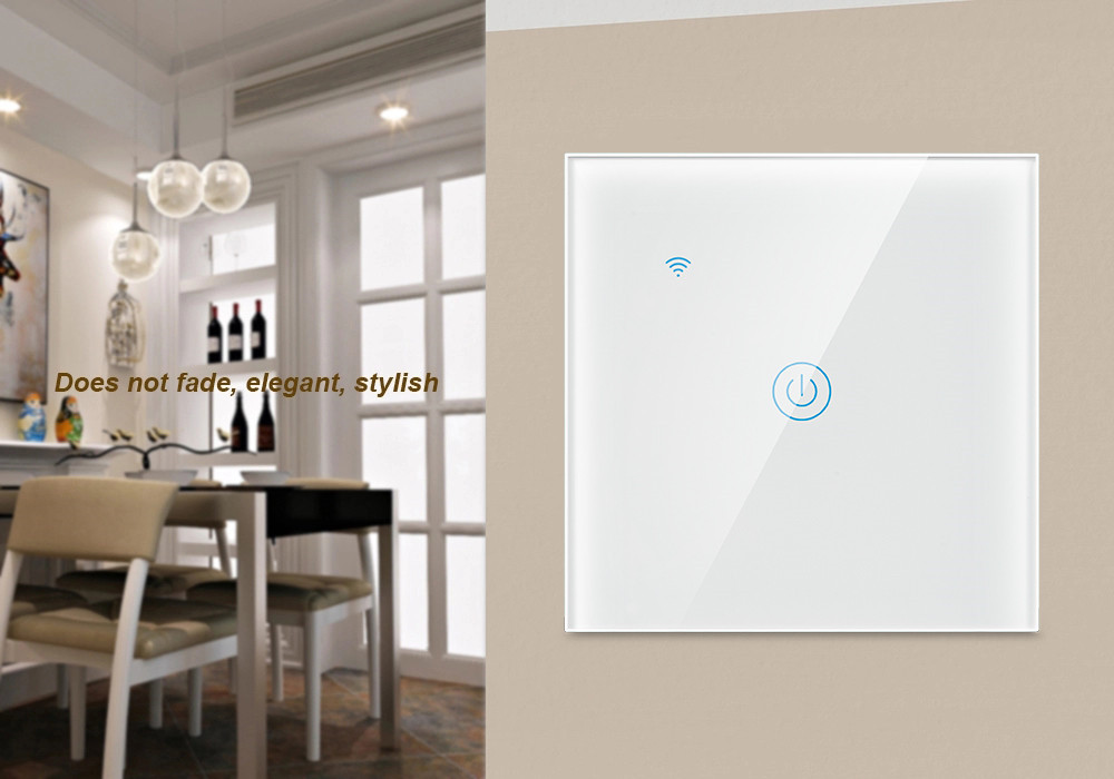 European standard smart WIFI touch switch alexa voice control smart WIFI wall switch