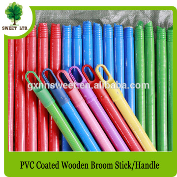 wholesale broom stick plastic cover wood stick factory price