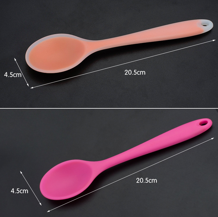 Heat Resistant Food Mixing Serving Kitchen Silicone Spoon