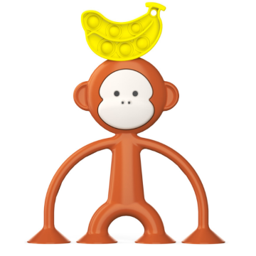 Jouets sensoriels de porte-clés Silicone de singe personnalisé