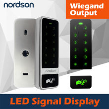 Factory direct sales IP65 outdoor touch screen keypad RFID id card access control system