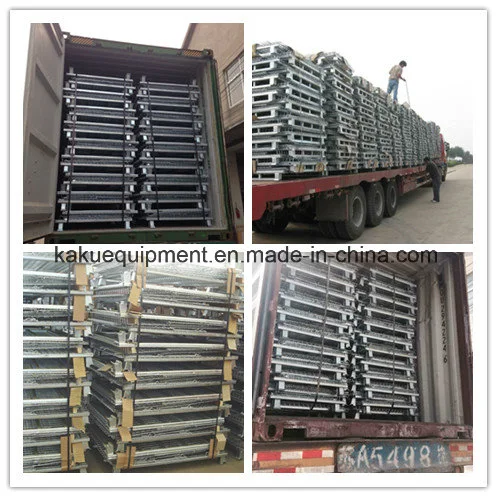 Galvanized Warehouse Stackable Heavy Duty Steel Pallet Container