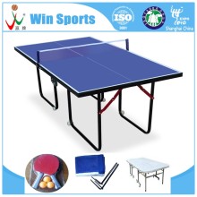 fiber wood table tennis set easy folds out