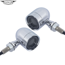 Chrome LED Turn Signals for Harley Choppers