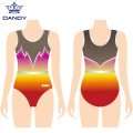 Leotards personalizados da ginástica do arco-íris