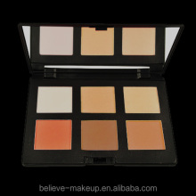 6 colors contouring powder palette