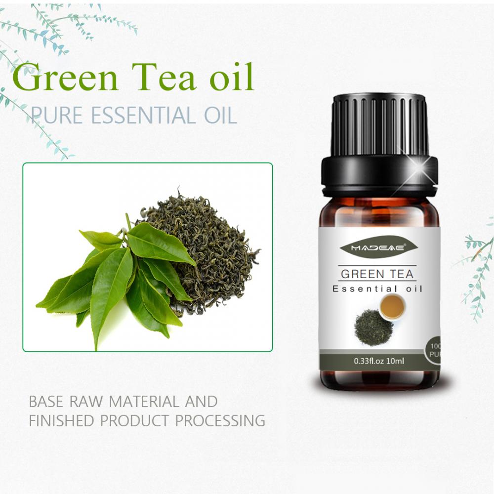 100 ٪ اسانس چای سبز خالص برای مراقبت از پوست