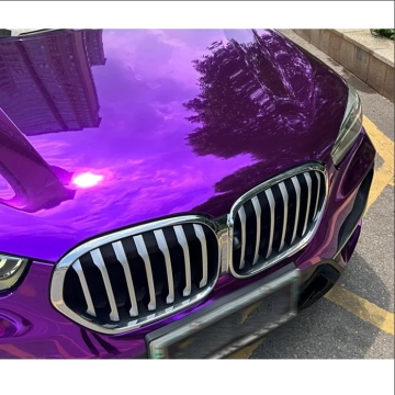 High Gloss Chrome Orange Car Wrap Vinyl