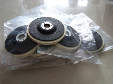 Wool felt polishing wheels