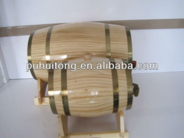 wooden wine barrel