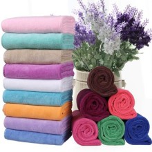 Microfiber Brush Fleece Bath Towels