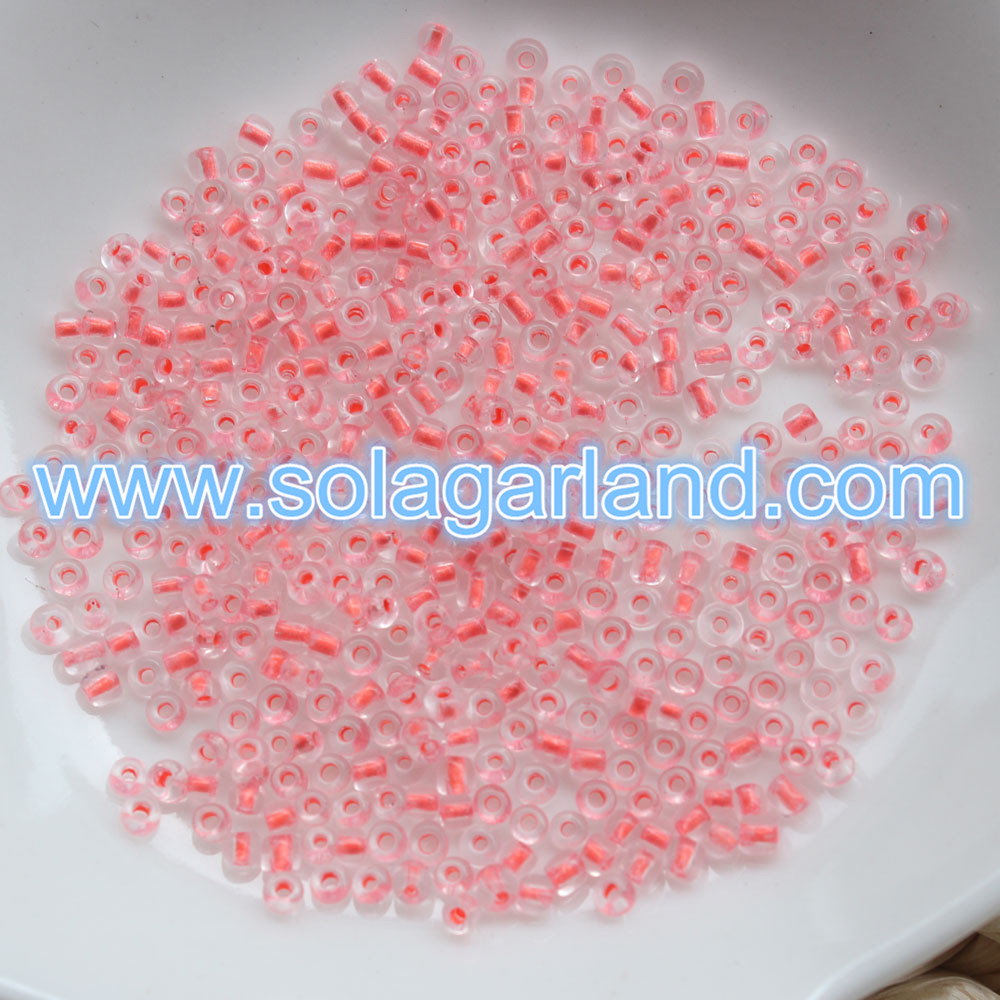 Color Lined Seed Beads