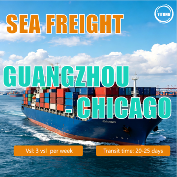 Sea Freight Solutions from Guangzhou to Chicago USA