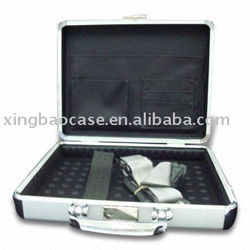 popular Aluminum Laptop Case suitcase briefcase with file pocket