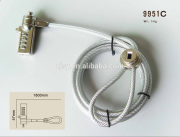 Laptop combination lock, 4 code lock