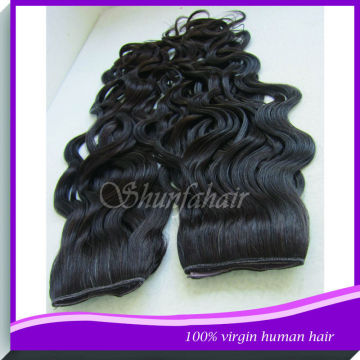 18 inch Blonde color curly weave extension clip in clip hair extension curly