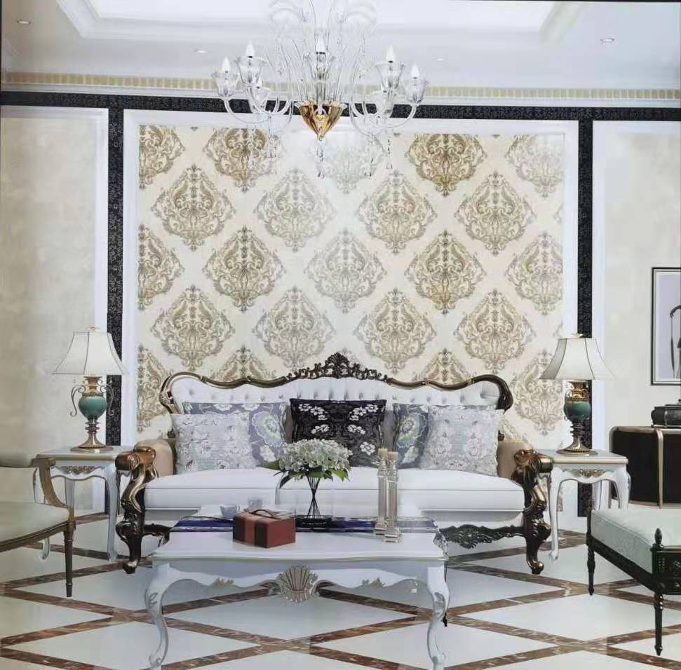 PVC DAMSK DESIGN WALLPAPER PVC DAMSK DESIGN WALLPAPER