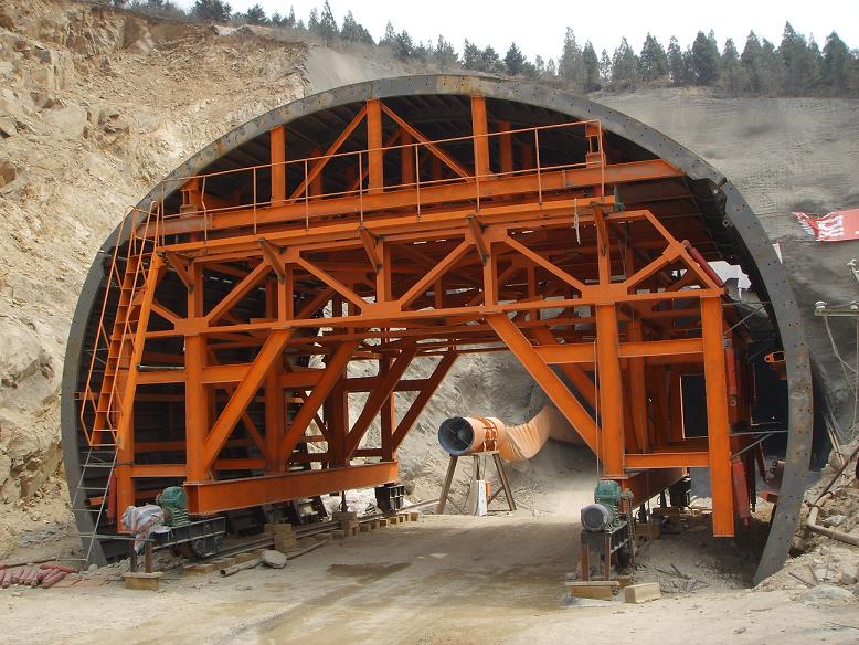 Sistema della cassaforma del carrello del rivestimento del tunnel ferroviario