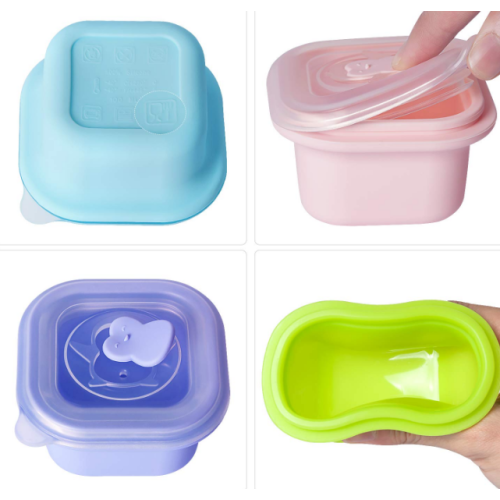 China BPA Free Silicone Baby Food Storage Manufactory